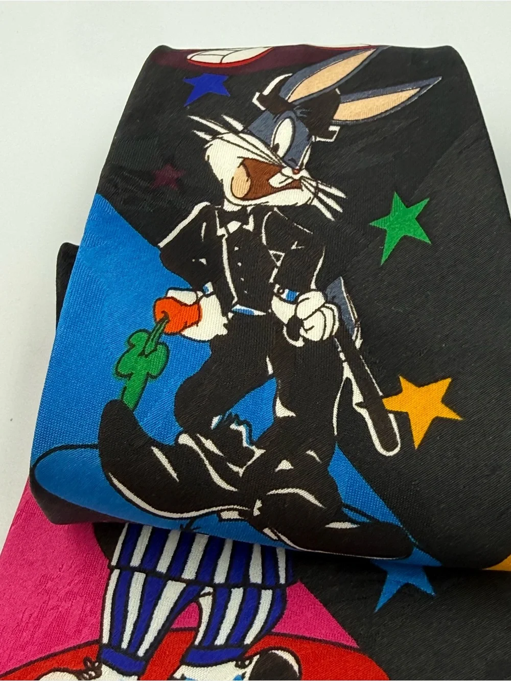 Looney Tunes Mania 1993 Tie Nerd Taz Marvin The Martian Daffy Bugs and More New